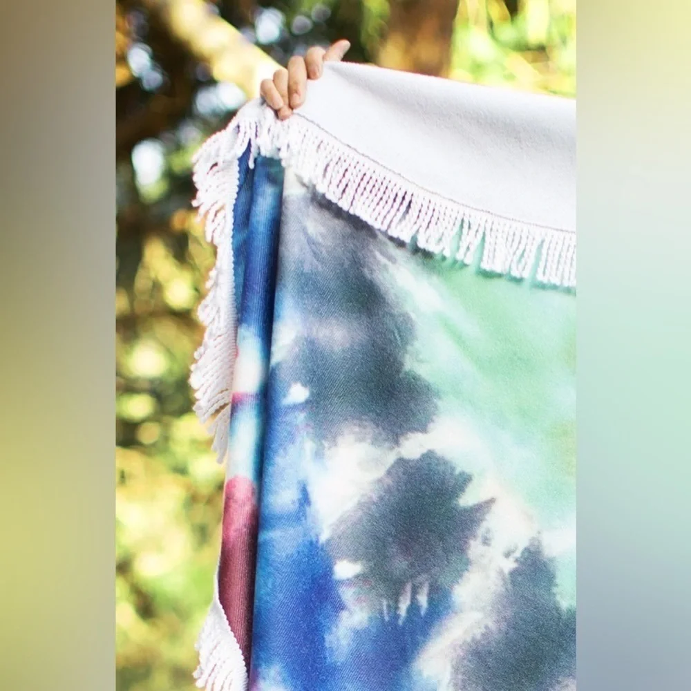 Ruggine Tye-Dye Round Beach Fringe Bohemian Soft Towel